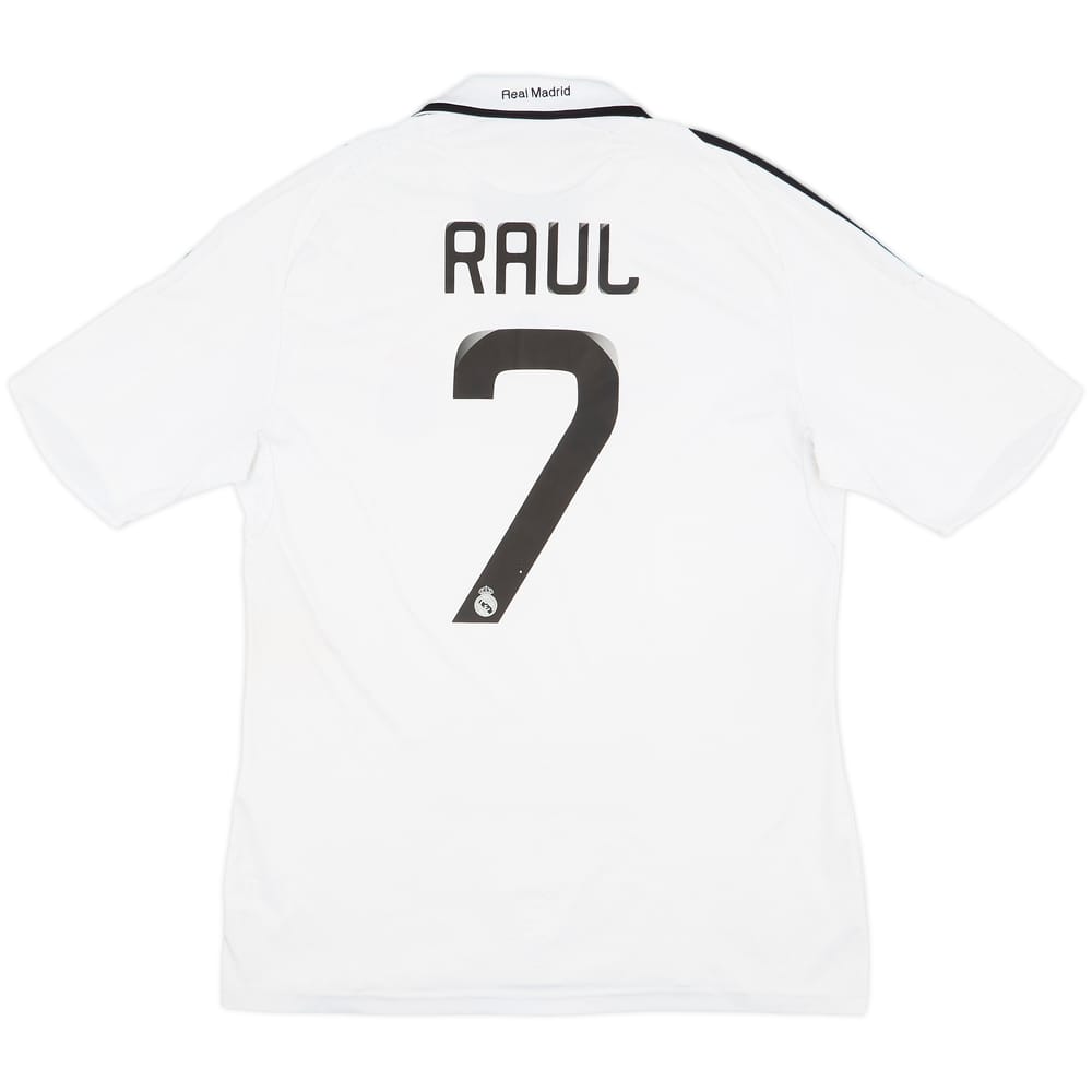 2008-09 Real Madrid Home Shirt Raul #7 - 7/10 - (M)
