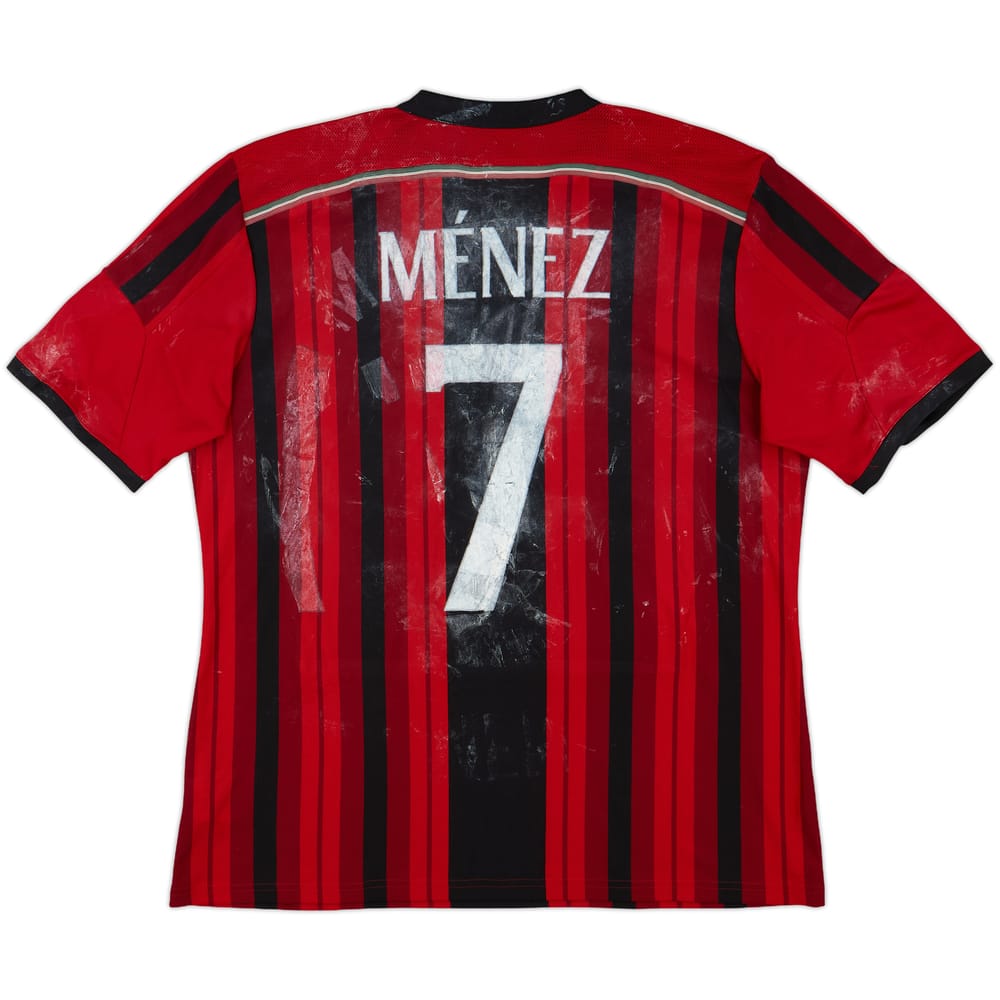 2014-15 AC Milan Home Shirt Menez #7 - 3/10 - (XL)