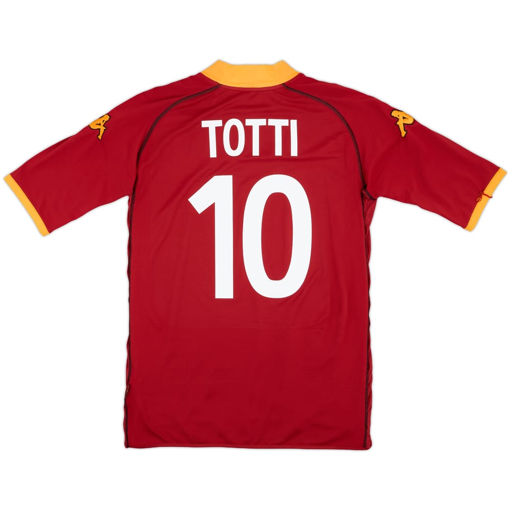 2002-03 Roma Home Shirt Totti #10 - 6/10 - (XL)