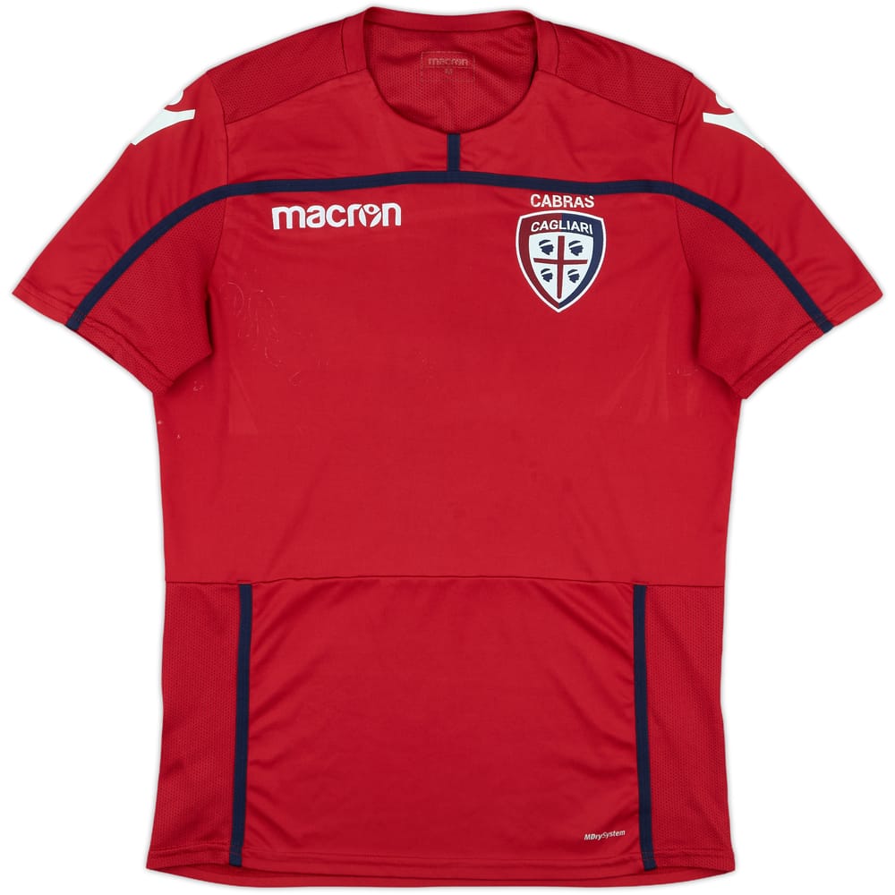 2018-19 Cagliari Macron Training Shirt - 7/10 - (M)