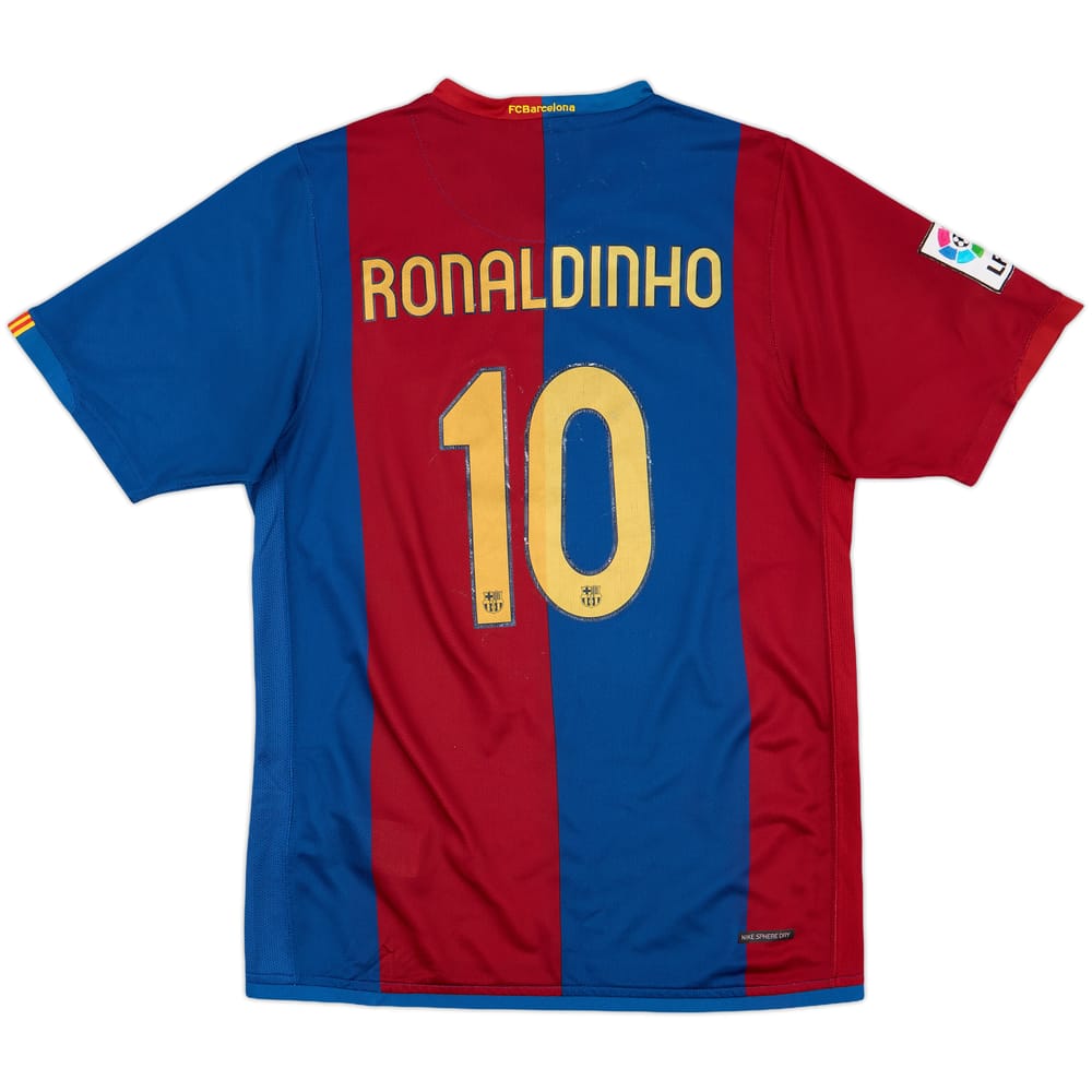 2006-07 Barcelona Home Shirt Ronaldinho #10 - 6/10 - (S)