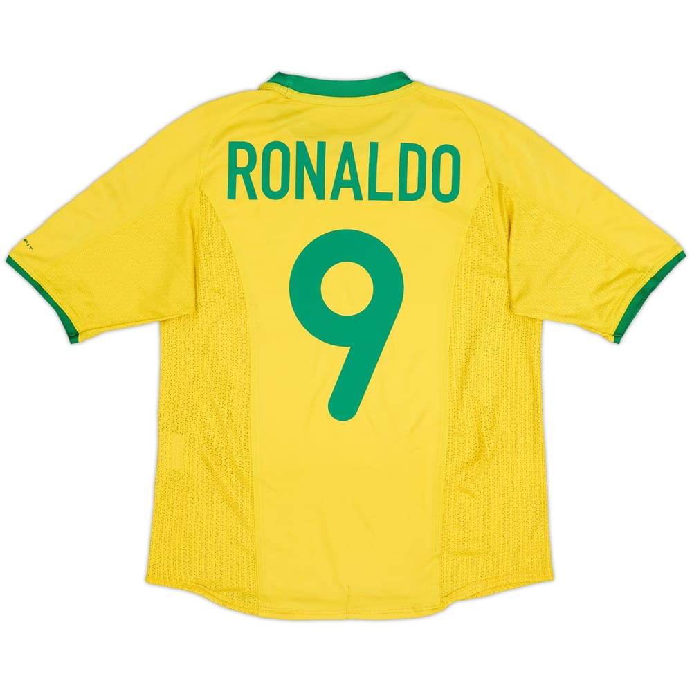 2000-02 Brazil Home Shirt Ronaldo #9 - 5/10 - (S)