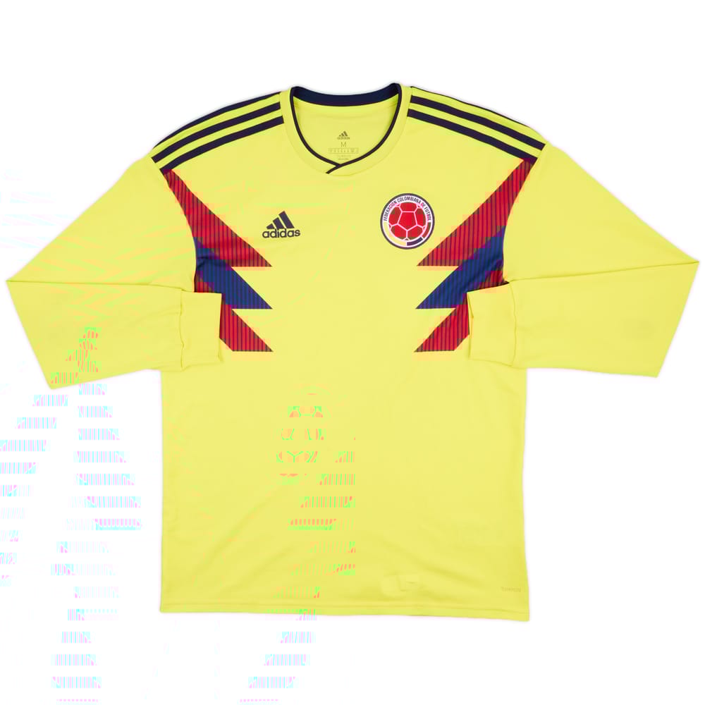 2018-19 Colombia Home L/S Shirt - 8/10 - (M)