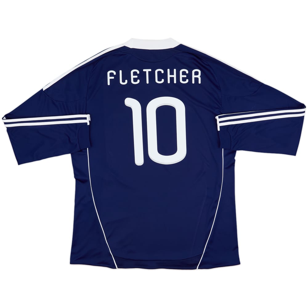 2010-11 Scotland Home L/S Shirt Fletcher #10 - 8/10 - (3XL)