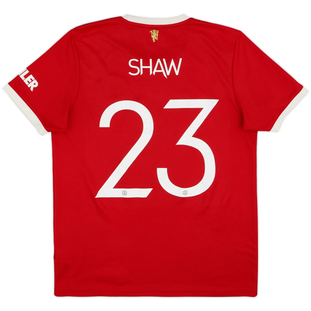 2021-22 Manchester United Home Shirt Shaw #23 - 7/10 - (L)