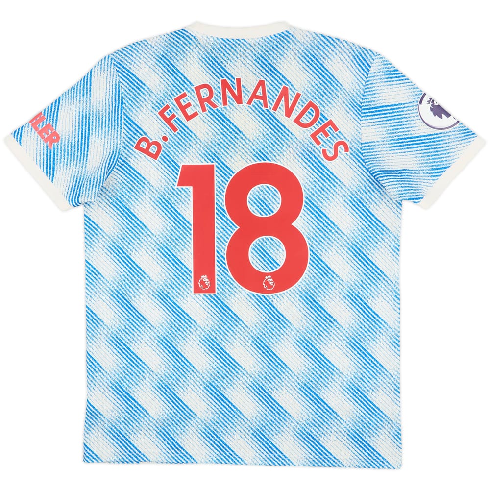 2021-22 Manchester United Away Shirt B.Fernandes #18 - 6/10 - (L)