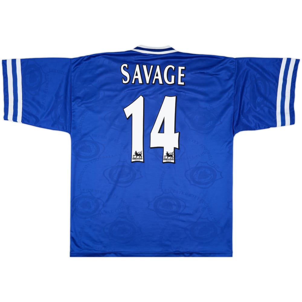 1996-98 Leicester Home Shirt Savage #14 - 9/10 - (XL)