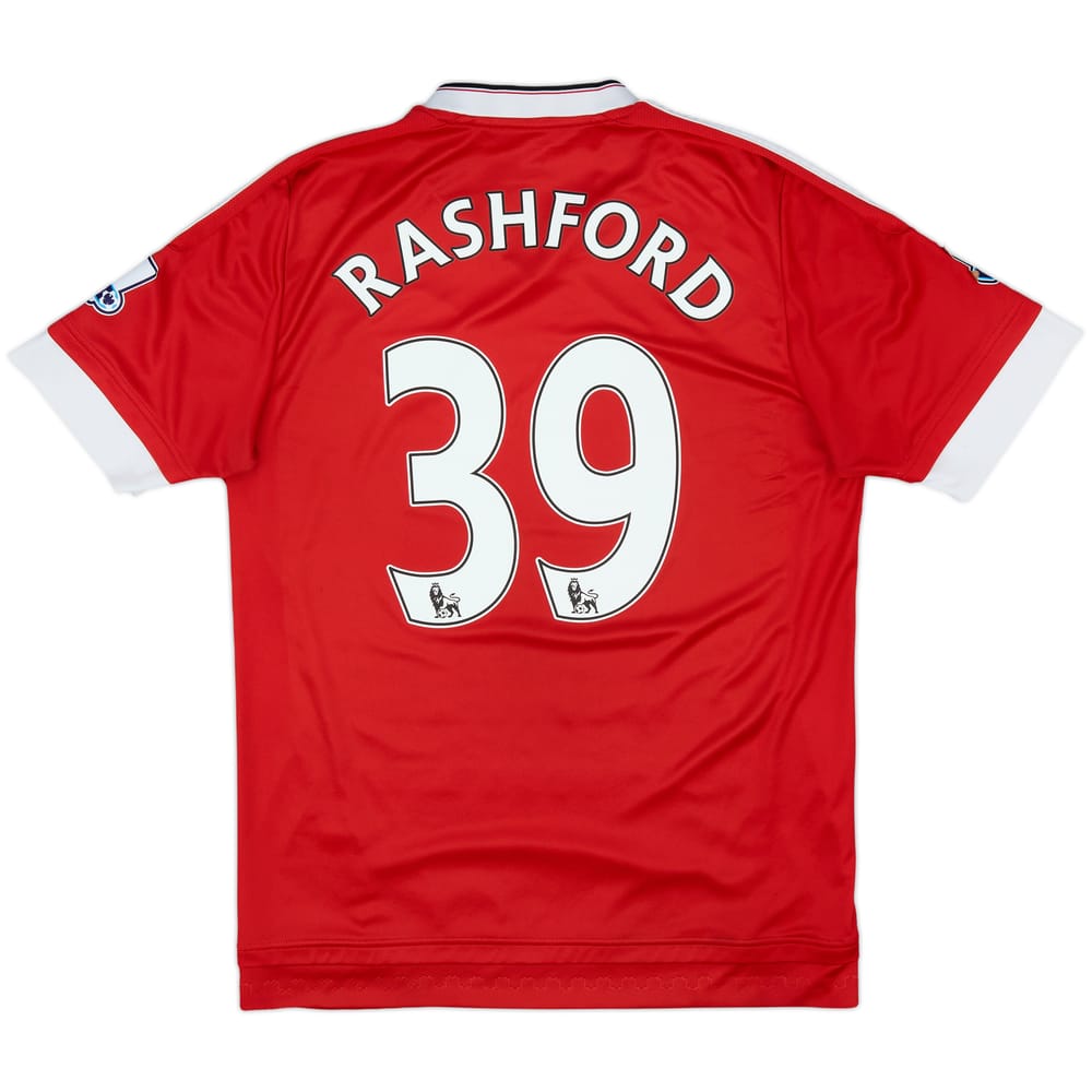 2015-16 Manchester United Home Shirt Rashford #39 - 5/10 - (M)