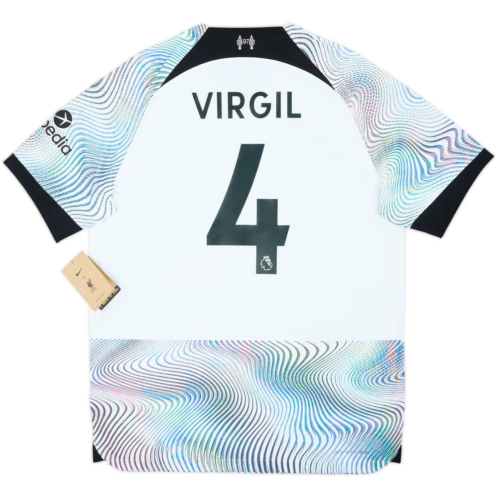 2022-23 Liverpool Authentic Away Shirt Virgil #4 (L)