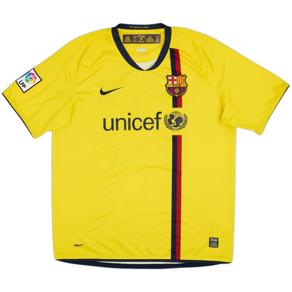 2008-10 Barcelona Away Shirt #18 - 6/10 - (L)