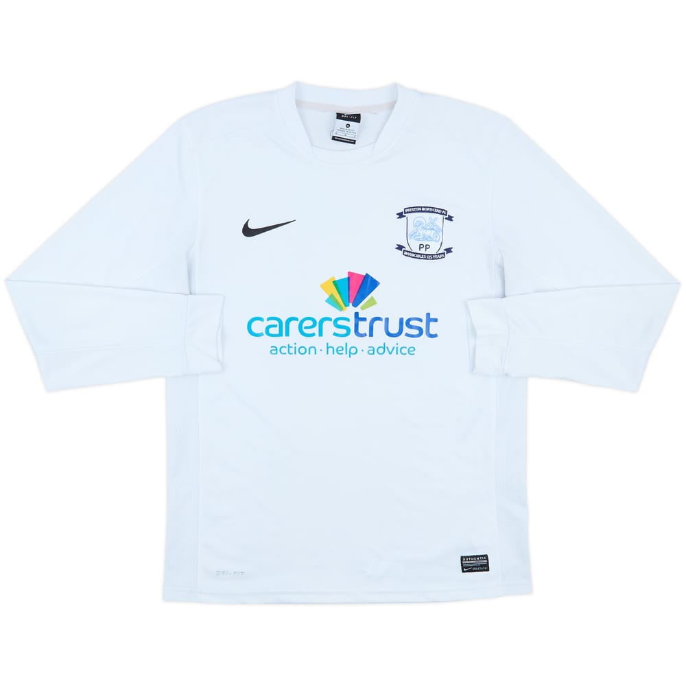 2013-14 Preston North End Home L/S Shirt - 6/10 - (M)