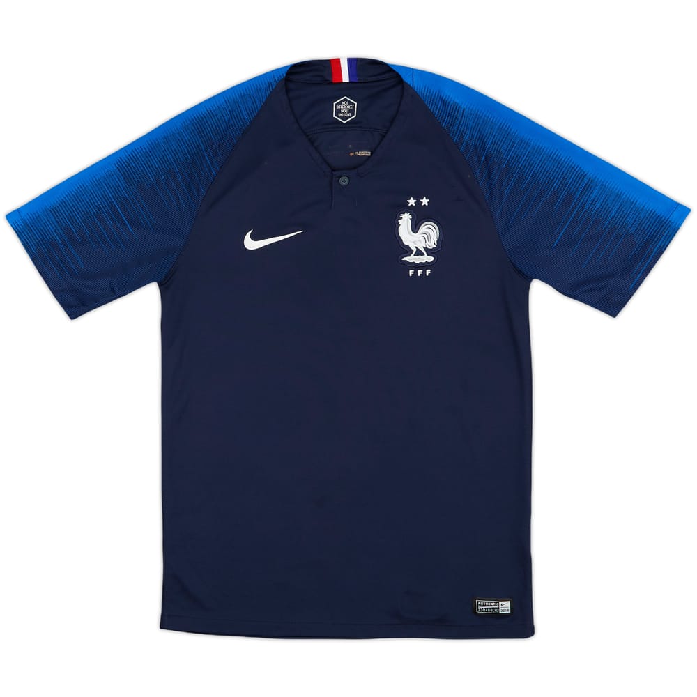2018 France Home Shirt - 7/10 - (S)