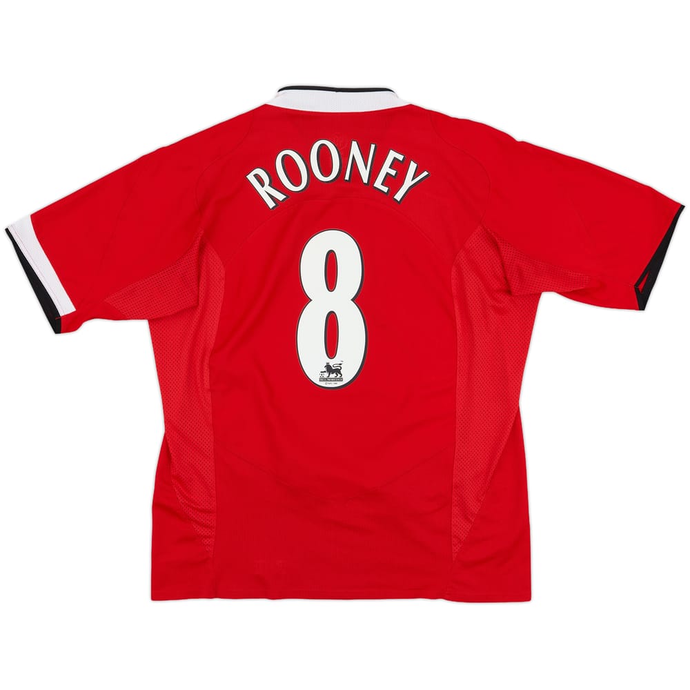 2004-06 Manchester United Home Shirt Rooney #8 - 8/10 - (L)