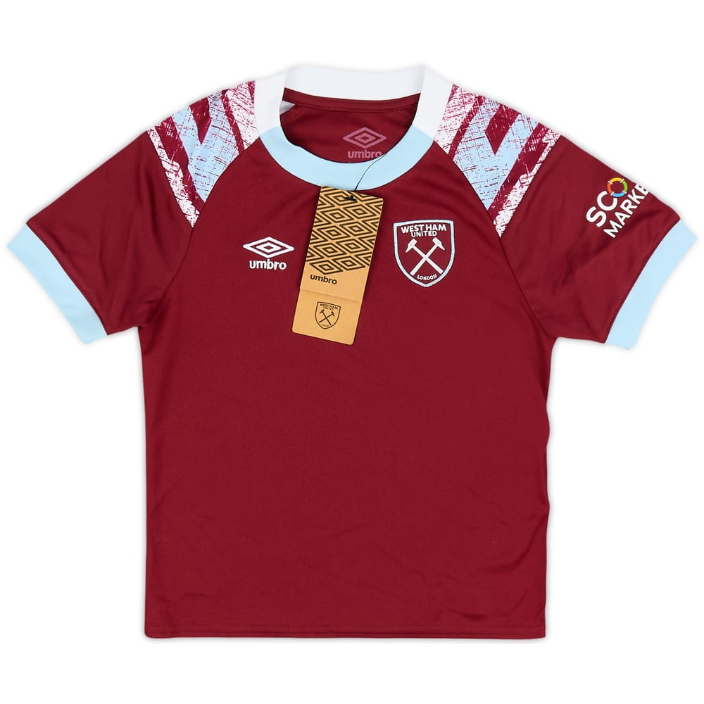 2022-23 West Ham Home Shirt (4-5 Years)