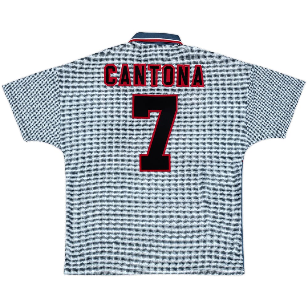 1995-96 Manchester United Away Shirt Cantona #7 - 9/10 - (XL)