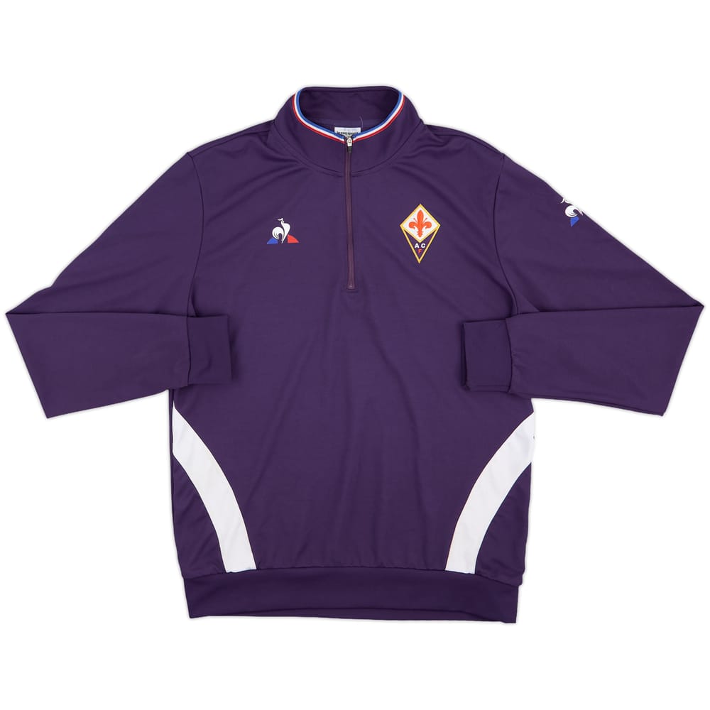 2018-19 Fiorentina Le Coq Sportif 1/4 Zip Drill Top - 8/10 - (L)