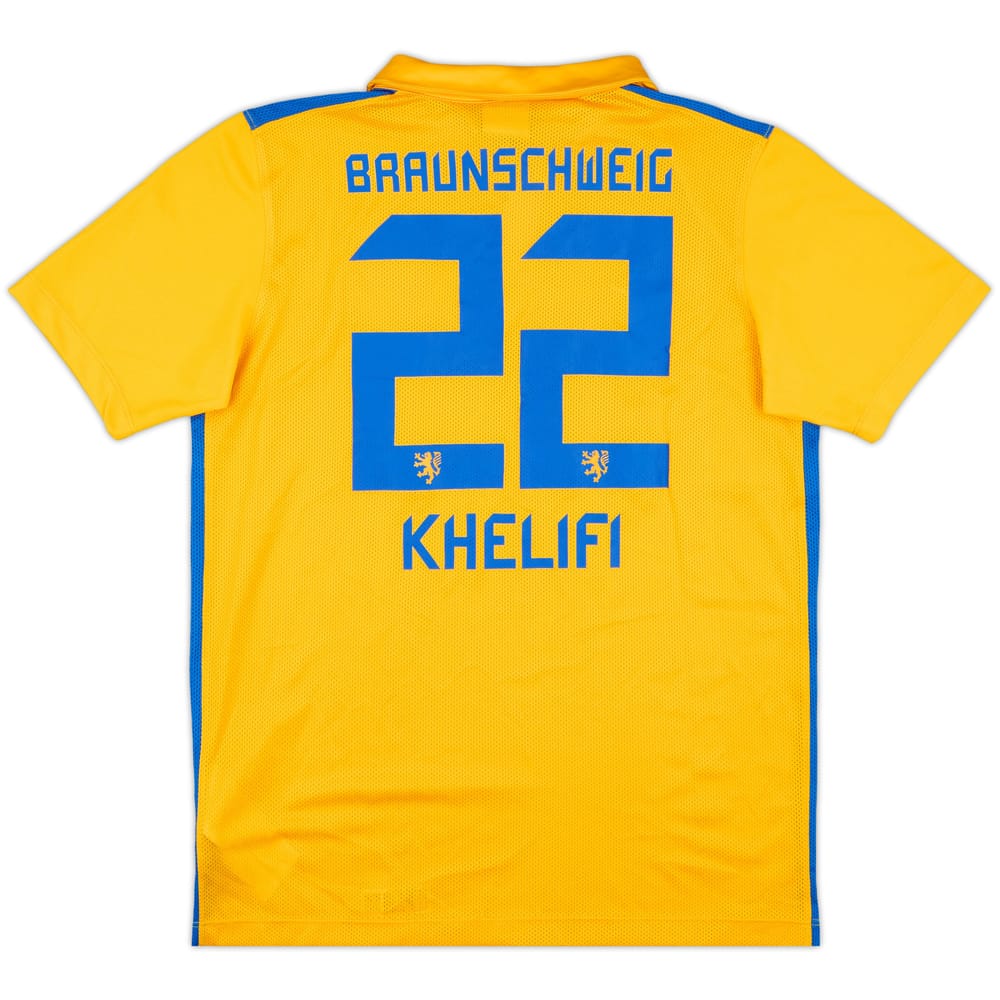 2015-16 Eintracht Braunschweig Home Shirt Khelifi #22 - 8/10 - (XL.Boys)