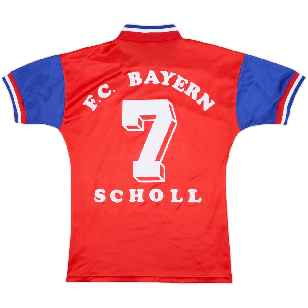 1993-95 Bayern Munich Home Shirt Scholl #7 - 9/10 - (S)