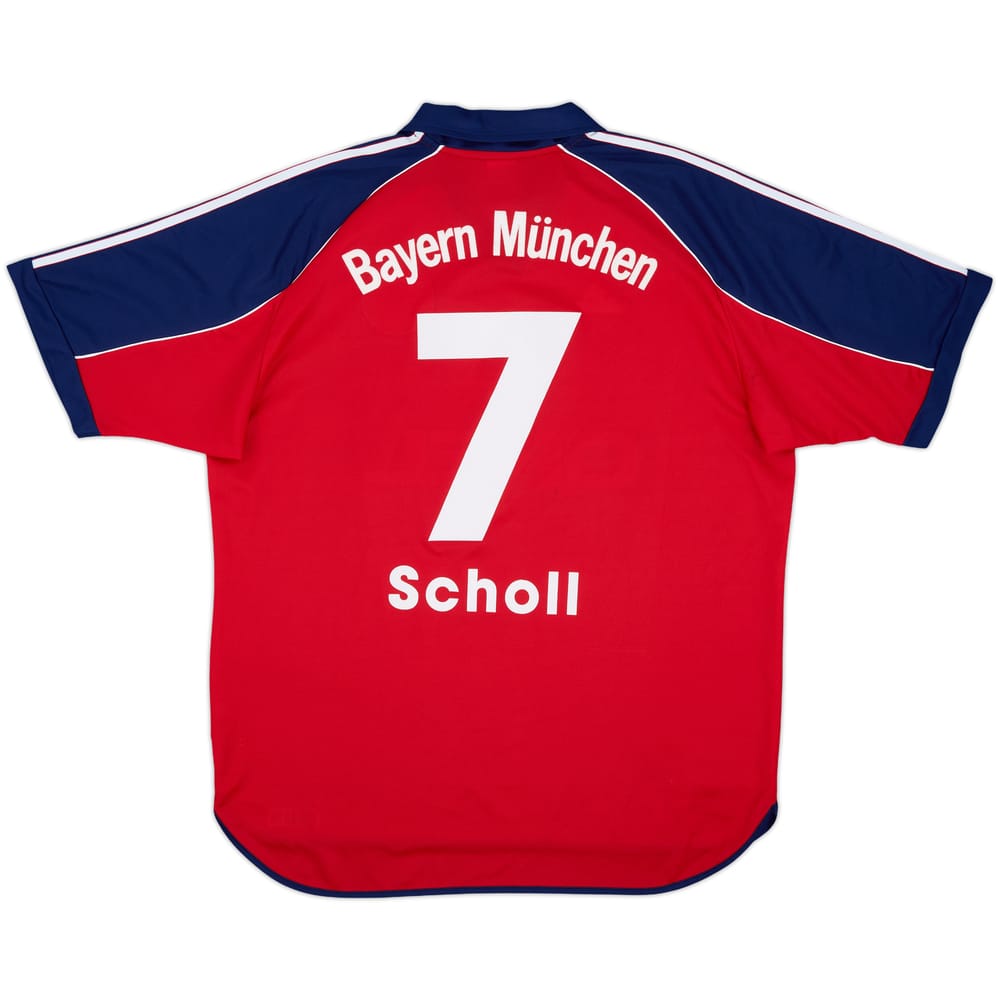 1999-01 Bayern Munich Home Shirt Scholl #7 - 9/10 - (XL)