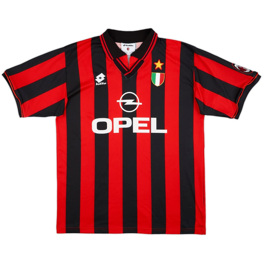 1994-95 AC Milan Home Shirt - 8/10 - (L)