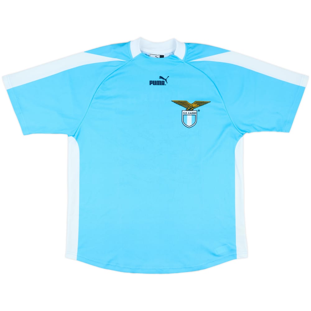 2003-04 Lazio Signed Basic Home Shirt - 8/10 - (M)