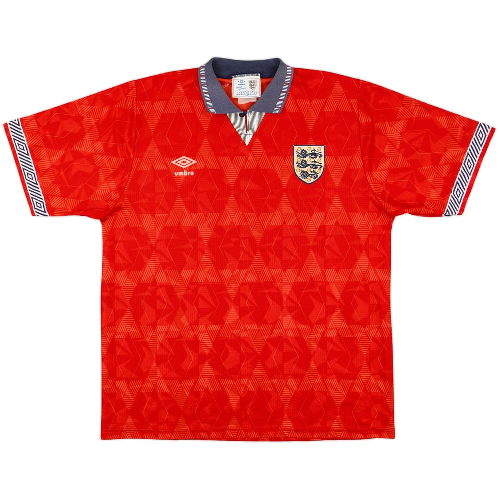 1990-93 England Away Shirt - 7/10 - (XL)