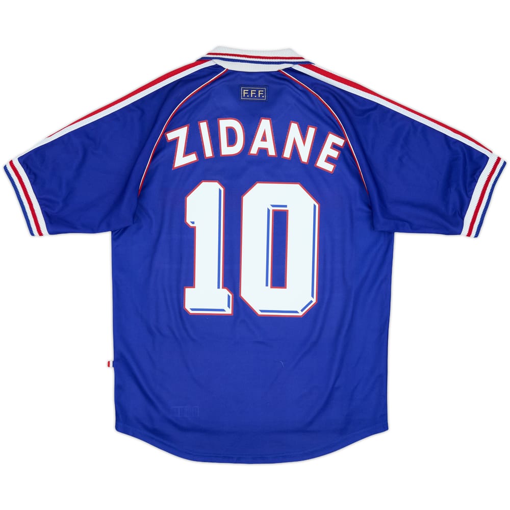1998-00 France Home Shirt Zidane #10 - 8/10 - (M)
