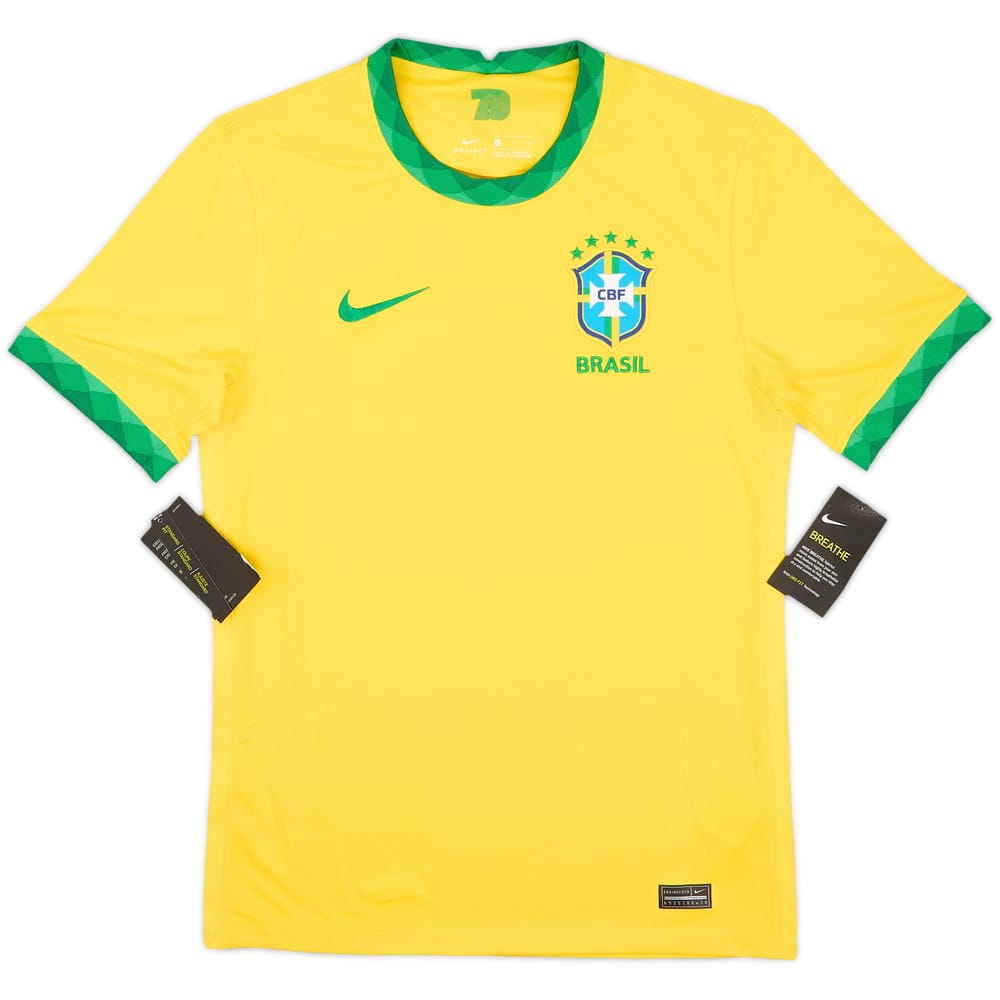 2020-21 Brazil Home Shirt (S)