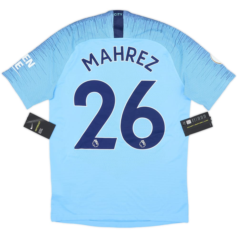 2018-19 Manchester City Authentic Home Shirt Mahrez #26 (S)
