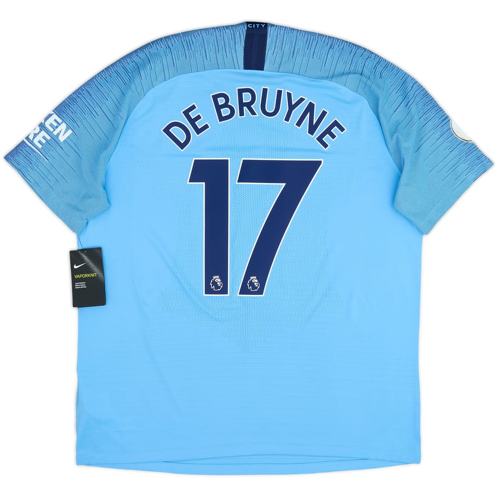 2018-19 Manchester City Authentic Home Shirt De Bruyne #17 (XL)