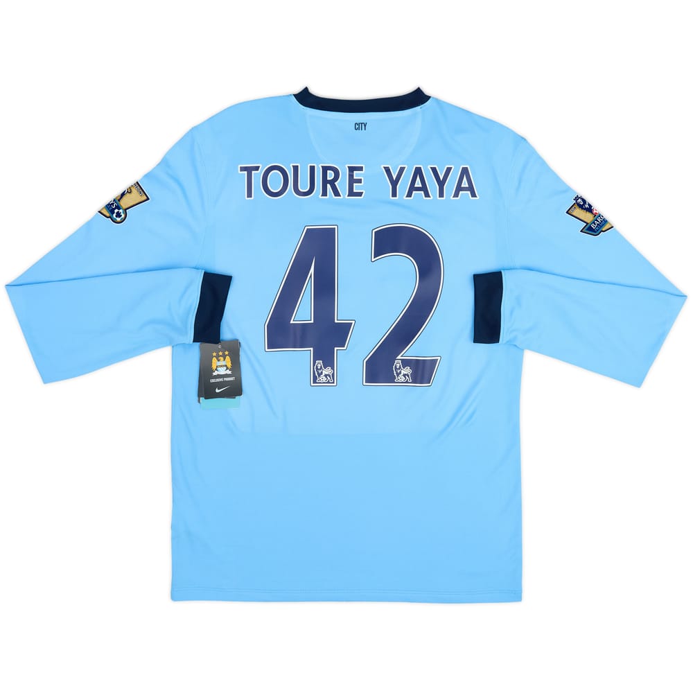 2014-15 Manchester City Home L/S Shirt Toure Yaya #42 (M)
