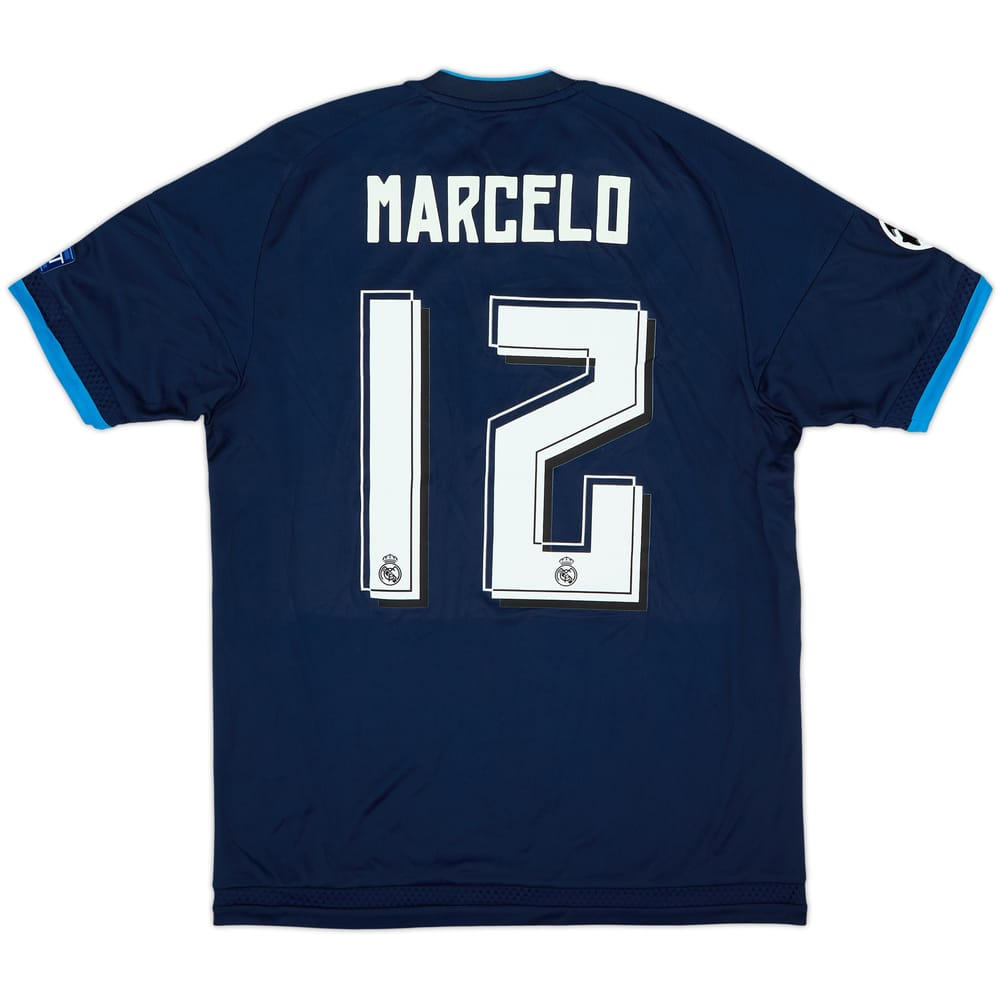 Camiseta de la tercera equipación del Real Madrid 2015-16 Marcelo #12 (S)