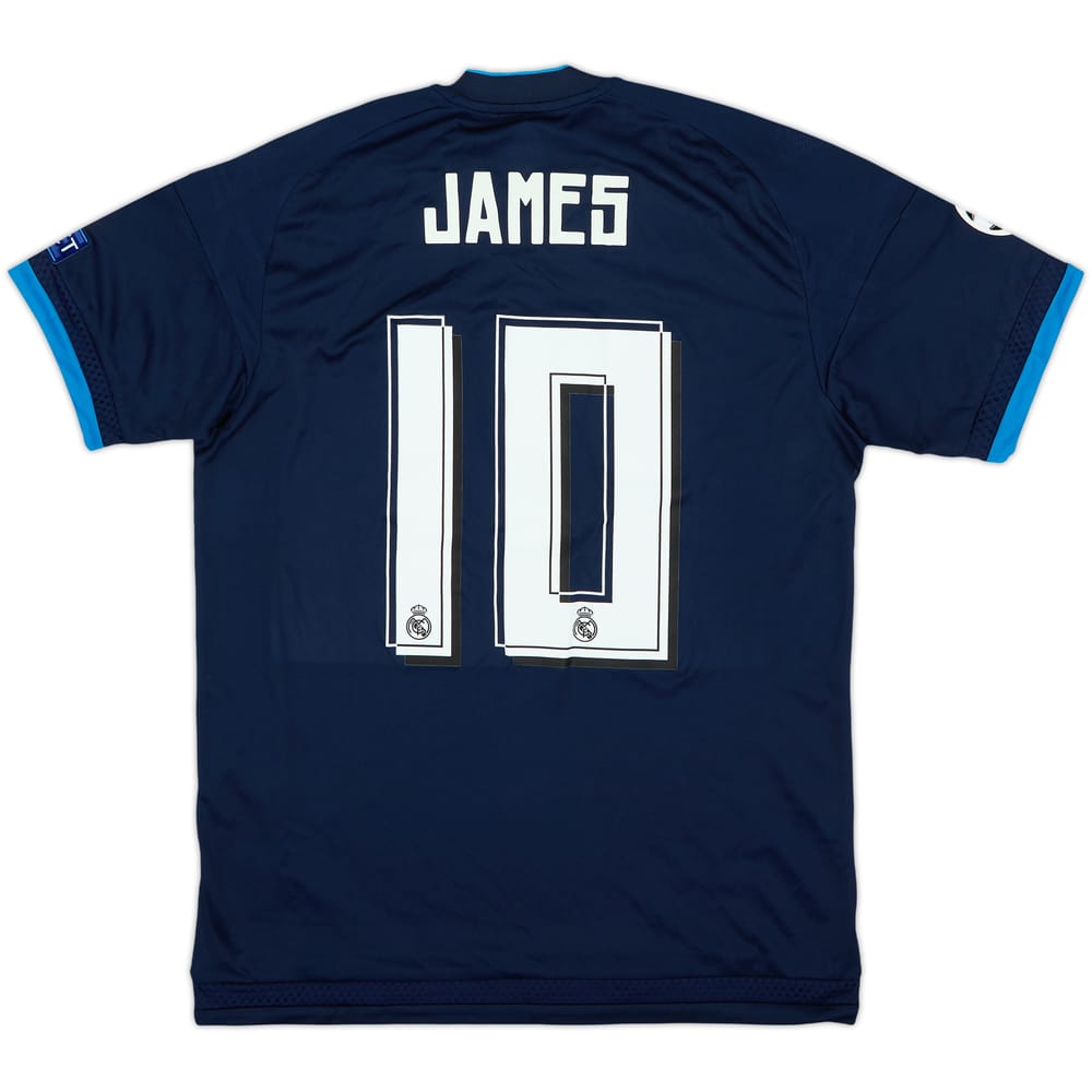 Camiseta de la tercera equipación del Real Madrid 2015-16 James #10 (S)