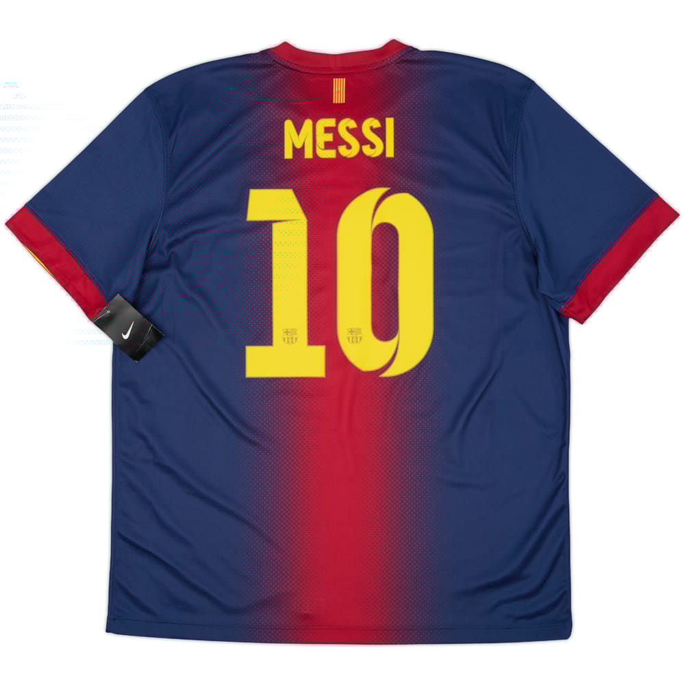 2012-13 Barcelona Player Issue Home Shirt Messi #10 (XL)