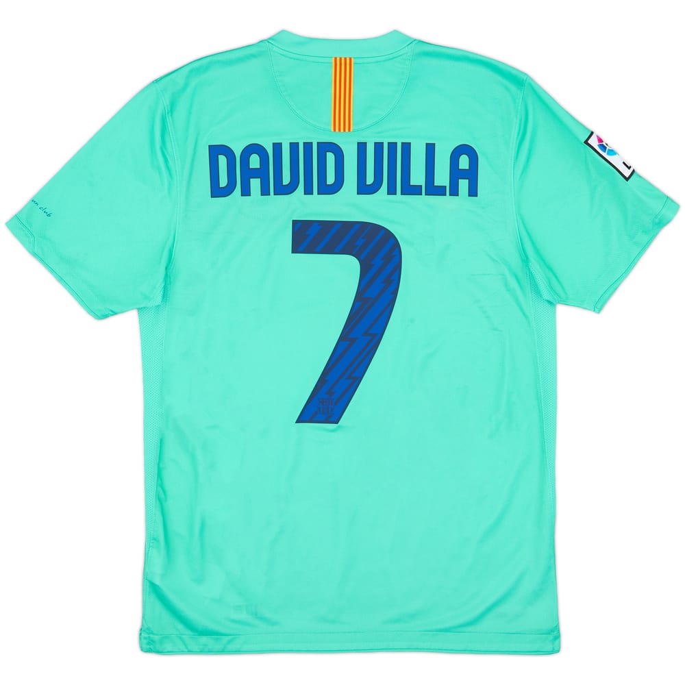 2010-11 Barcelona Away Shirt David Villa #7 - 9/10 - (M)
