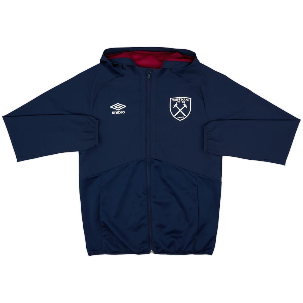 2019-20 West Ham United Umbro Hooded Track Jacket - 8/10 - (S)