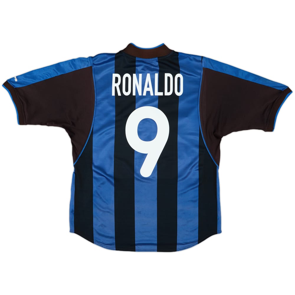 2000-01 Inter Milan Home Shirt Ronaldo #9 - 6/10 - (M)