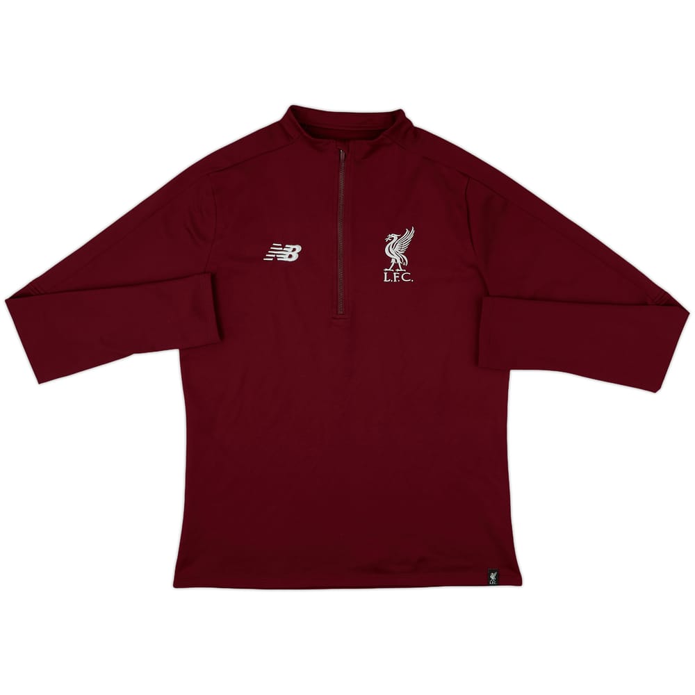 2018-19 Liverpool New Balance 1/4 Zip Drill Top - 8/10 - (M)