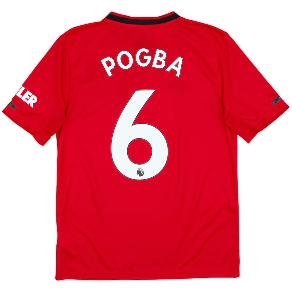 2019-20 Manchester United Home Shirt Pogba #6 - 8/10 - (XL.Boys)