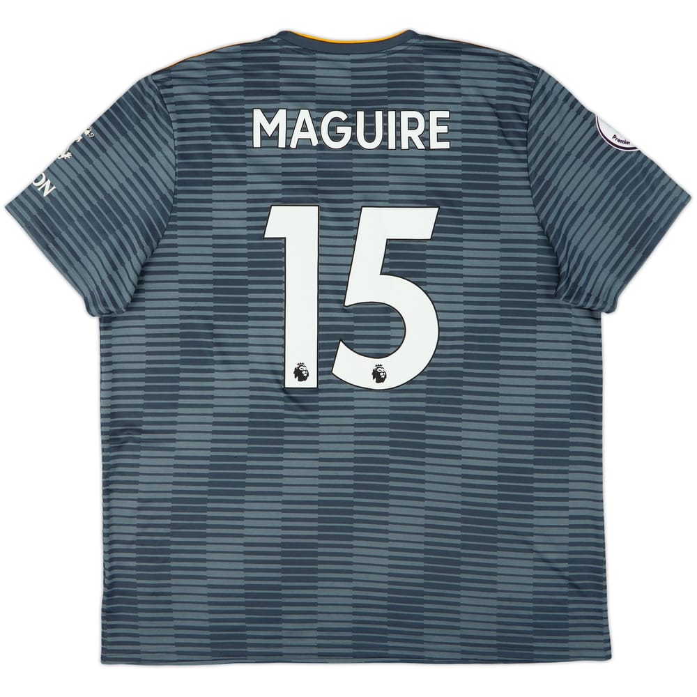 2018-19 Leicester Away Shirt Maguire #15 - 6/10 - (XXL)