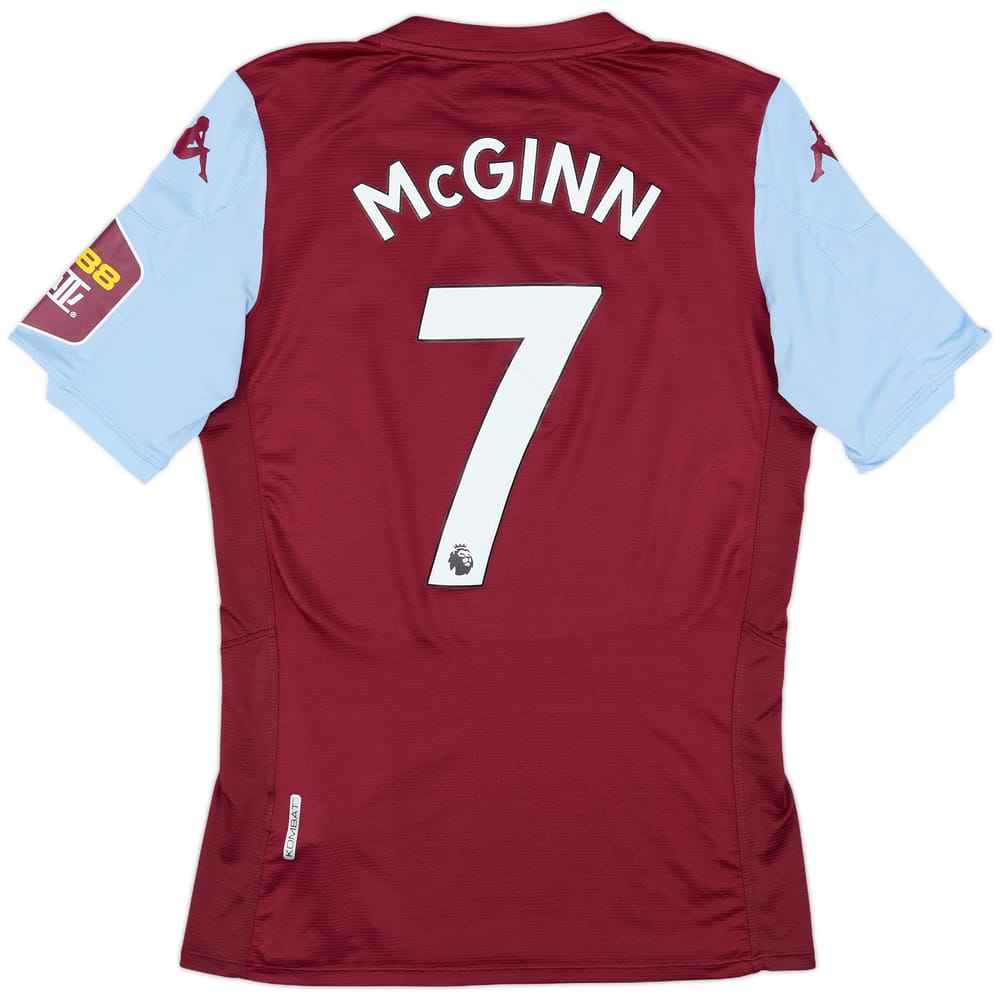 2019-20 Aston Villa Authentic Home Shirt McGinn #7 - 7/10 - (M)