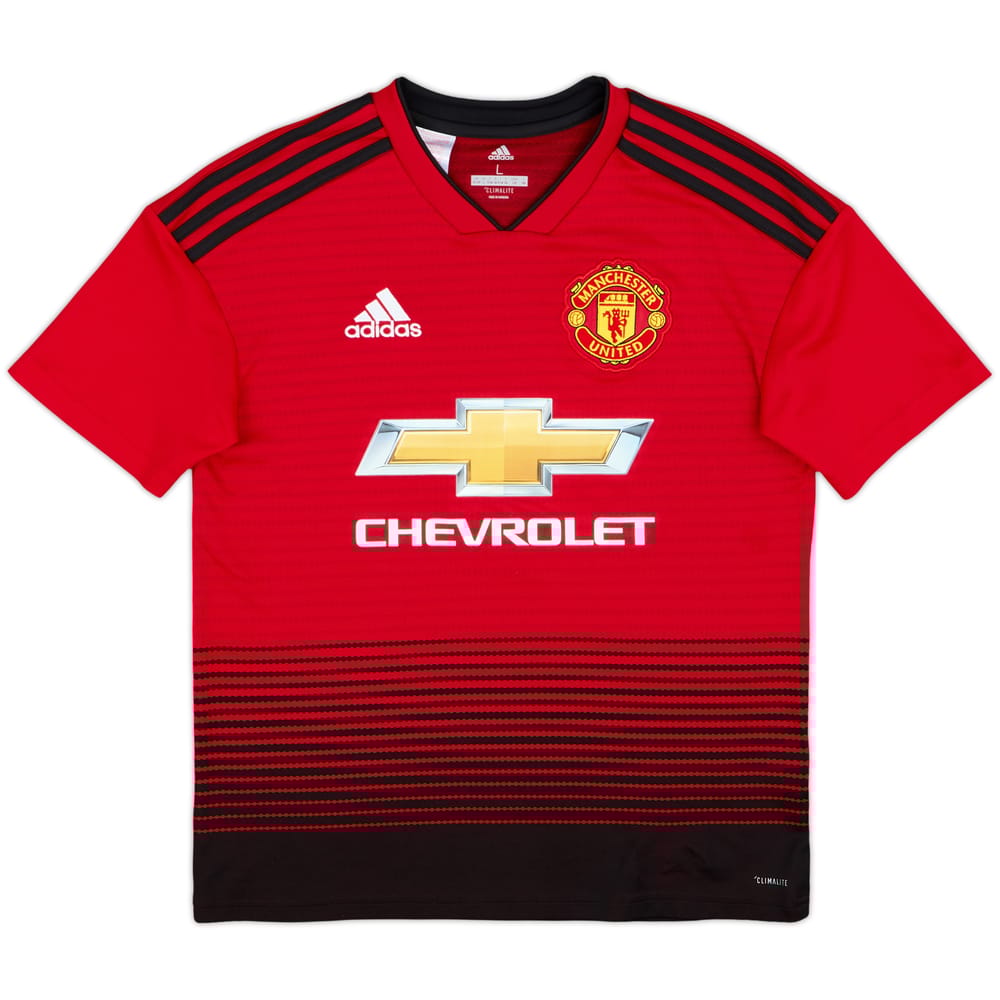 2018-19 Manchester United Home Shirt - 8/10 - (L.Boys)