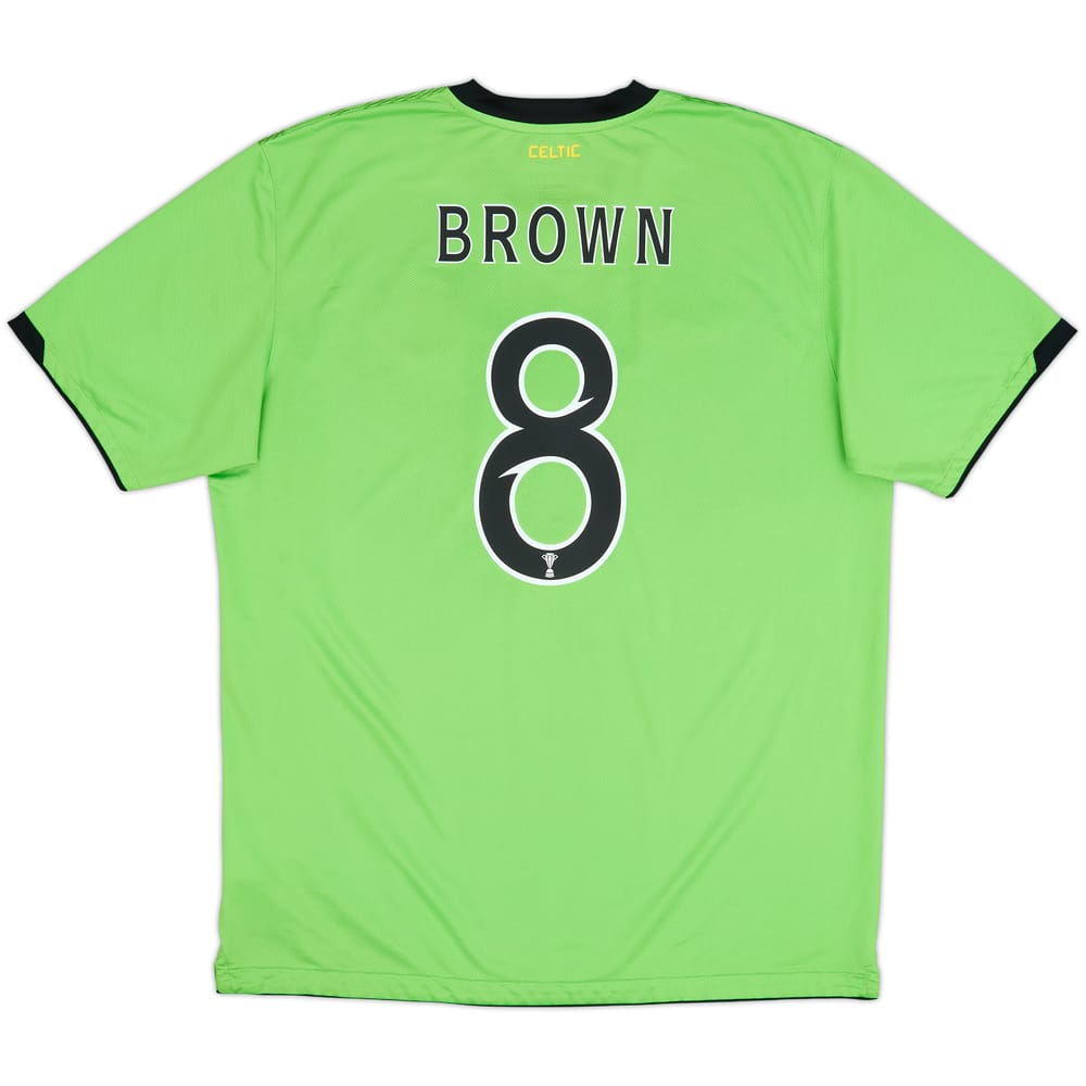2010-11 Celtic Away Shirt Brown #8 - 8/10 - (XL)