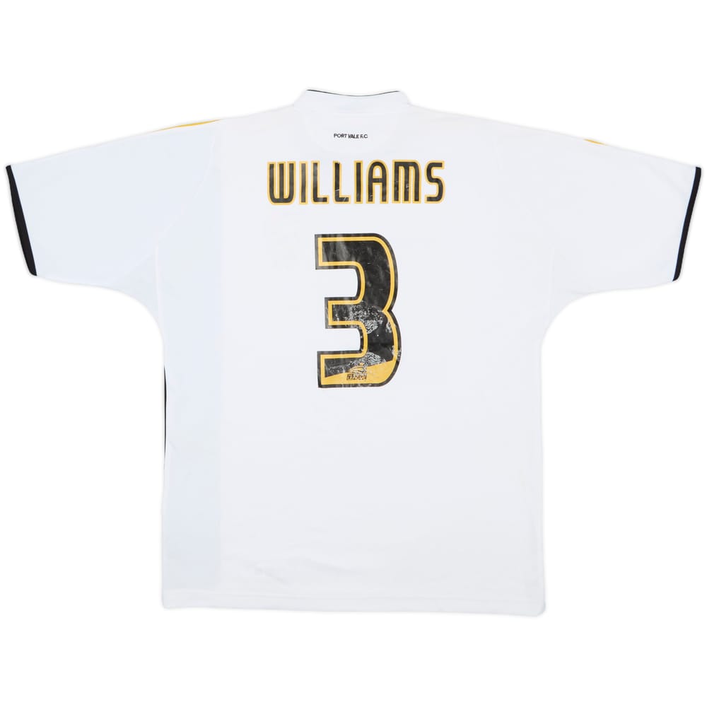2006-07 Port Vale Home Shirt Williams #3 - 6/10 - (L)