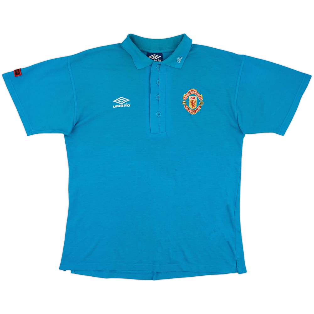 1996-97 Manchester United Umbro Polo Shirt - 6/10 - (L)