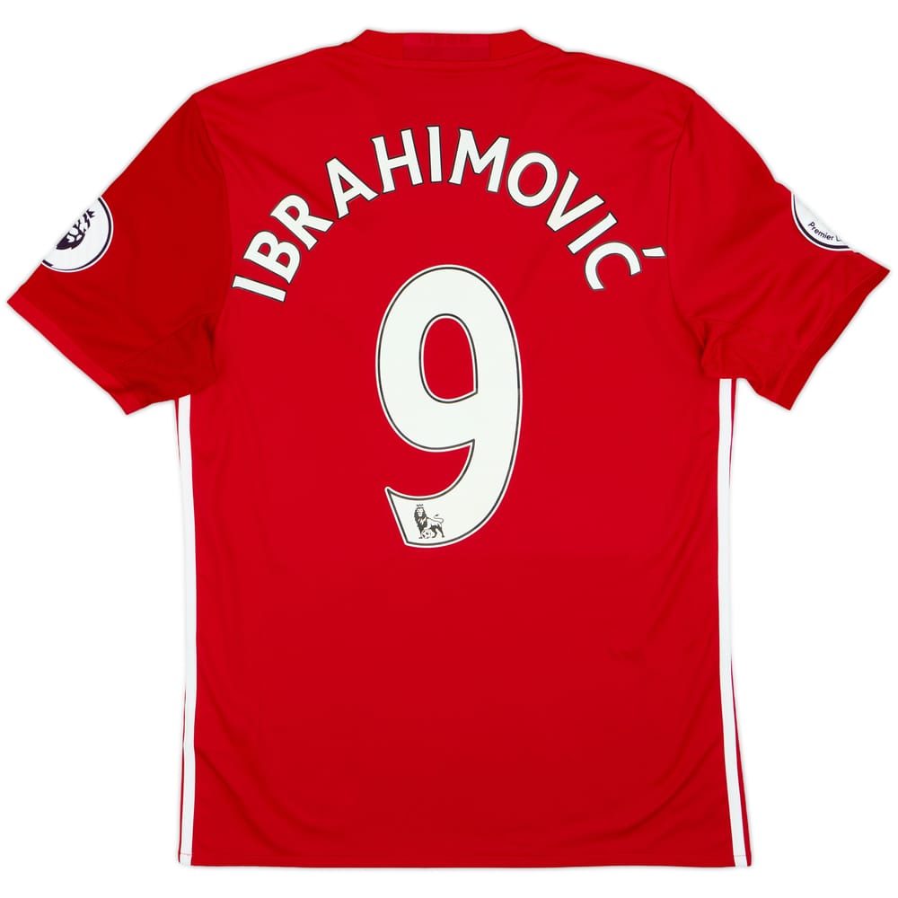 2016-17 Manchester United Home Shirt Ibrahimovic #9 - 9/10 - (M)