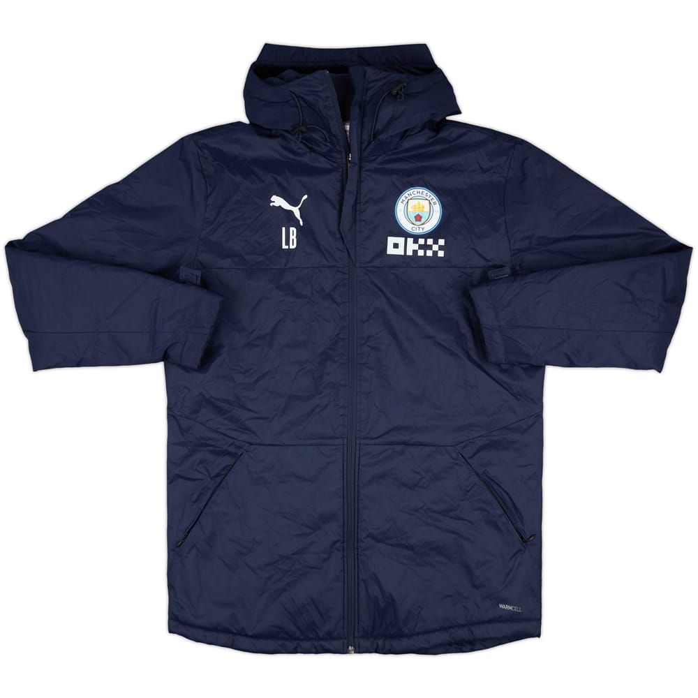 2022-23 Manchester City Puma Staff Issue Padded Bench Coat LB - 10/10 - (M)