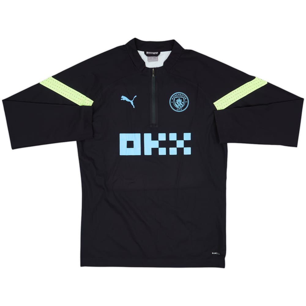 2022-23 Manchester City Puma 1/4 Zip Drill Top - 10/10 - (L)