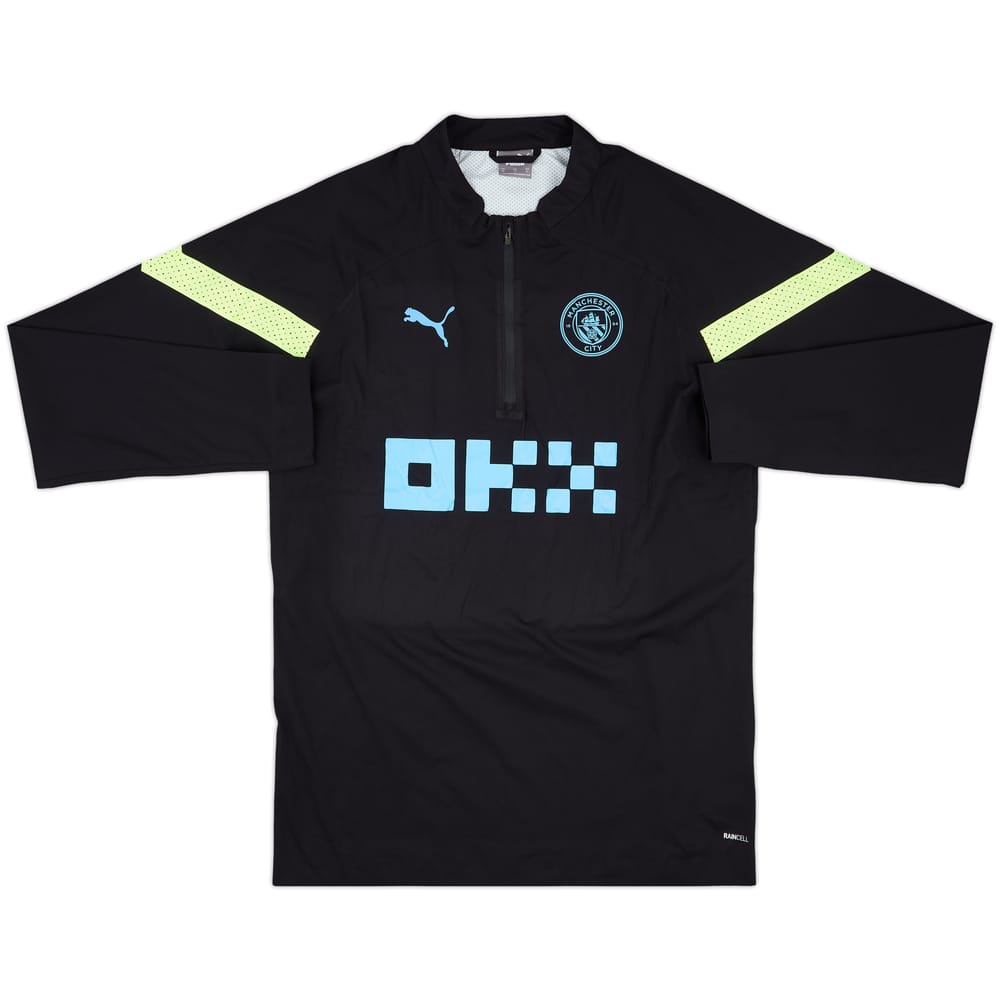 2022-23 Manchester City Puma 1/4 Zip Drill Top - 8/10 - (XL)