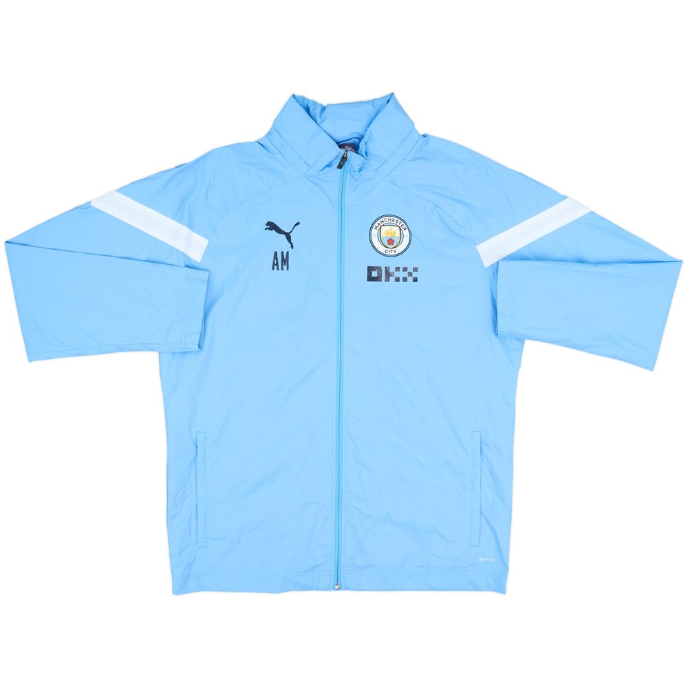 2022-23 Manchester City Staff Issue Puma Hooded Track Jacket AM - 8/10 - (L)